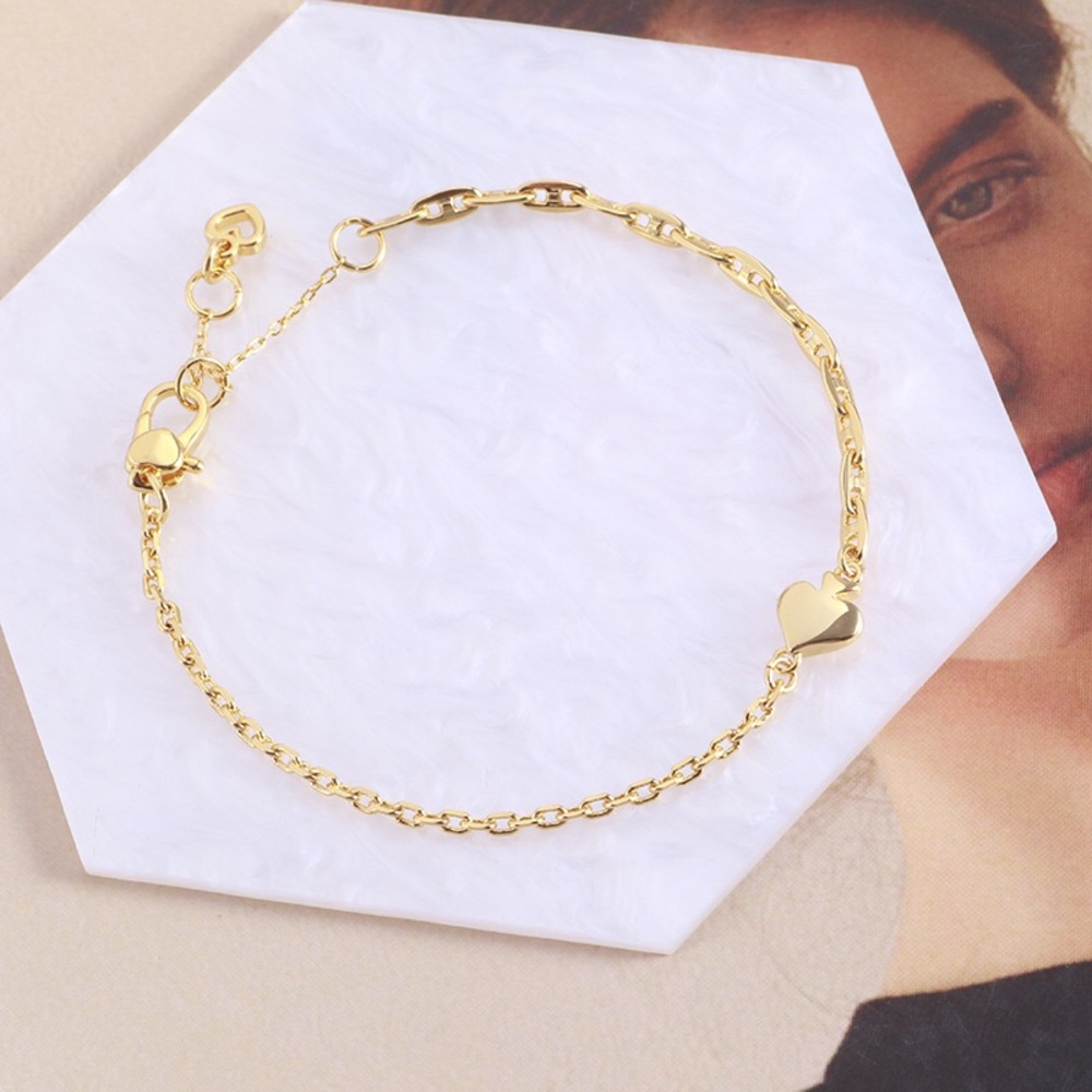 Kate Spade Asymmetrical Design Heart and Chain Layered Necklace